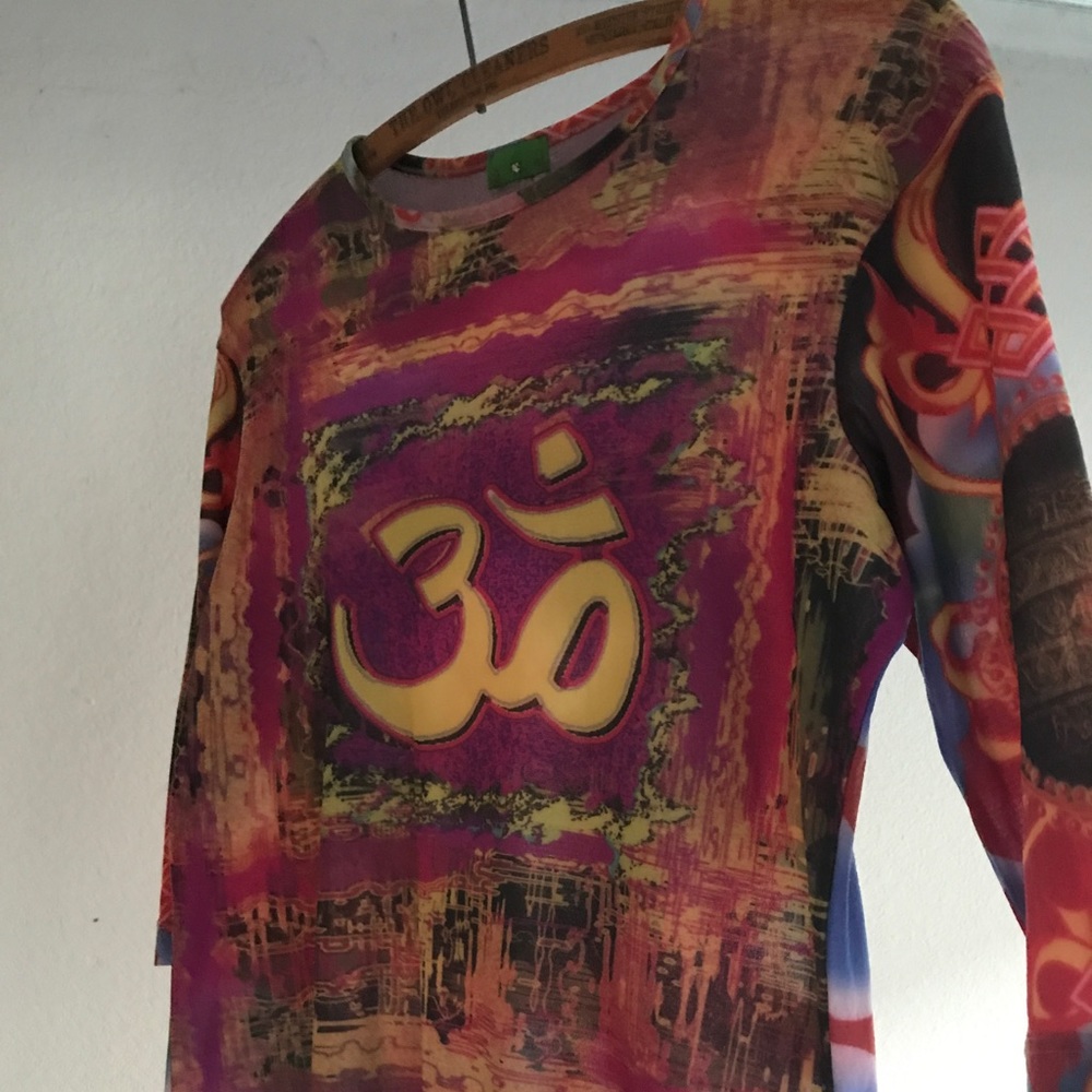 Bold Buddha Mesh Knit LS T